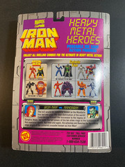 Iron Man Heavy Metal Heroes Iron Man vs Mandarin Die Cast Metal ToyBiz 1994
