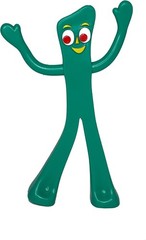Gumby 6 inch bendable posable figure retro nostalgic toy for ages 3 and up