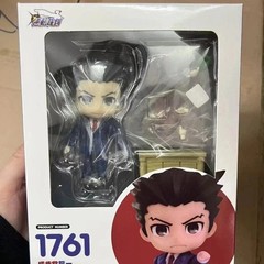 Nendoroid 1761 Phoenix Wright &1762 Miles Edgeworth Ace Attorney Figure Toy Doll
