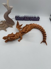 3D Printed Mechanical Dragon 18in Articulated Collectable Toy Gift -Silk Copper