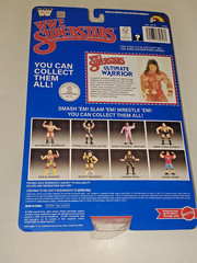 New WWE WWF LJN Superstars ULTIMATE WARRIOR Black Card Wrestling Figure Mattel