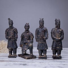Antique Reproduction Qin Dynasty Terra cotta Warrior Collectible Statuette…
