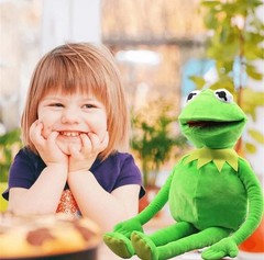 60cm The Muppets Kermit Frog Stuffed Doll Hand Puppet Plush Toys Birthday Gift