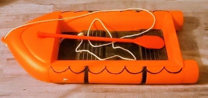VTG 1998 35th Anniversary GI Joe Challenge At Hawk River Raft G.I. Joe Orange