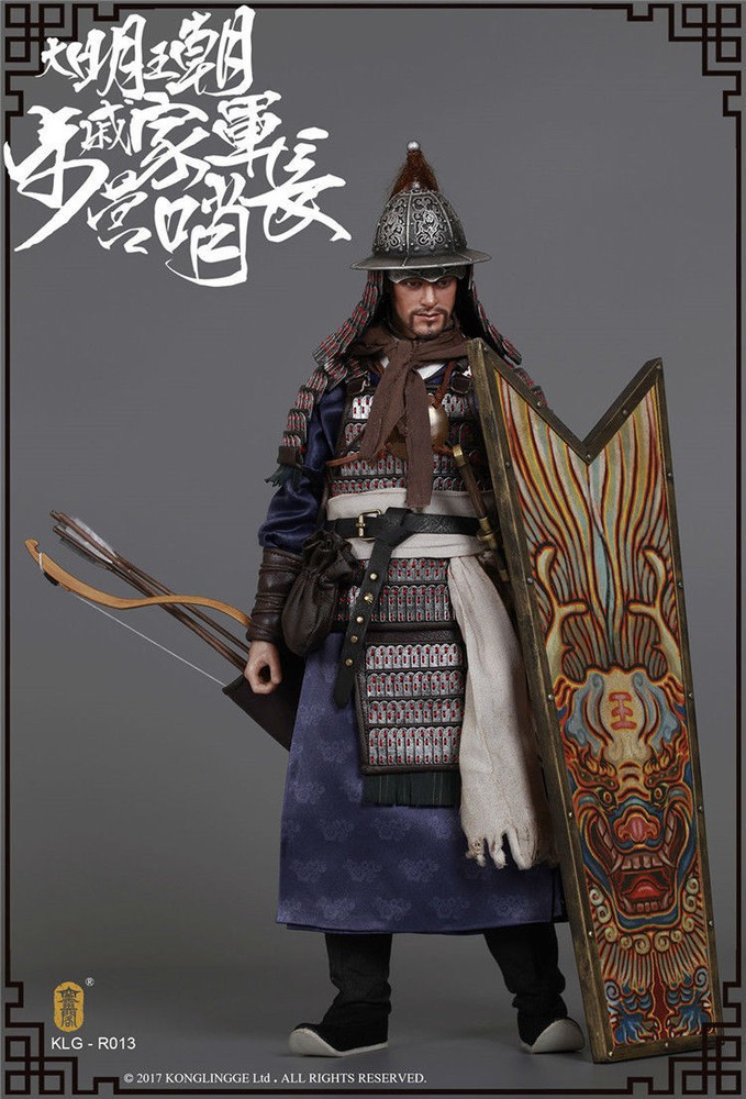 KONGLINGGE KLG-R013 Ming Dynasty Qi Troop – Walk Camp Guard Leader 1/6 Figure