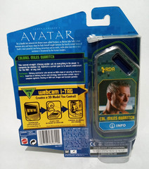 Mattel AVATAR COL. MILES QUARITCH Collectible Figure Level 1 Webcam i-Tag