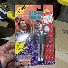 1988 MATCHBOX PEE-WEE HERMAN 6″ POSEABLE FIGURE MOSC toy Store deadstock