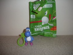 2″ DARK BLUE YOSHI BackPack Buddies Clip Keychain Super Mario