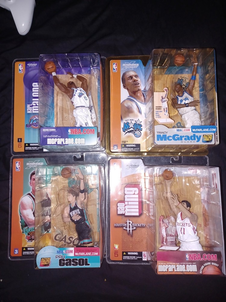 Nba mcfarlane Figures New Karl Malone Tracy McGrady Yao Ming Pao Gasol