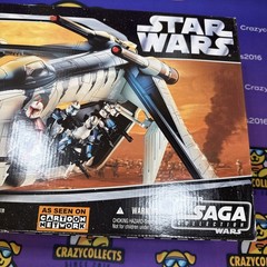 BRAND NEW Star Wars Saga Collection Republic Gunship Tiger Shark Clone Wars