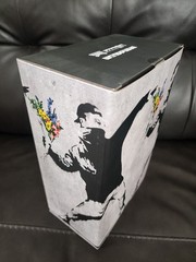 Medicom Bearbrick FLOWER BOMBER 100% & 400% Banksy Graffiti US SELLER BE@RBRICK