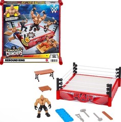 ~ NIB WWE Knuckle Crunchers 3” BROCK LESNAR Figure & Rebound Ring 2024 Mattel