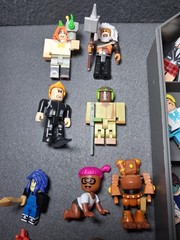 R0BL0X Figures Mixed Lot of Figurines Toys With Case & Accessories