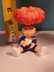Garbage Pail Kids ADAM BOMB Fan Made All Hand Painted Stands 3 Inches Tall.