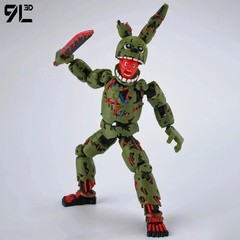 FNAF 3D Printed Freddy Springtrap Action Figure 14cm Poseable Titan13 Toy
