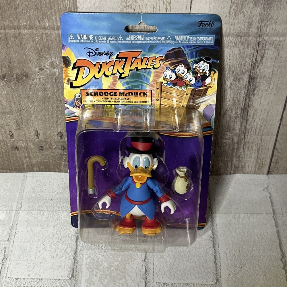 NEW Funko Disney DuckTales Scrooge McDuck Figure Set with Cane & Money Bag