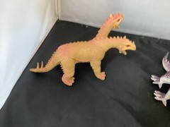 Lot Of Two Imperial Two Headed Dragons Purple & Orange