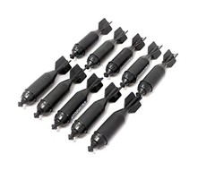10 pc Toy Military Navy Submarine Torpedo Missiles Diorama Set