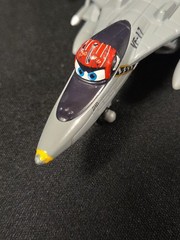Disney Pixar Planes Bravo Diecast Jet VF-17 Mattel Number 210 Gray/Red