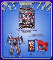 SAMG Metal Cardbot W Heavy Iron W Transforming Robot Figure Truck Korean Anime