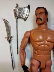 Lot of 2 weapons for action figure – heavy metal battle axe & dagger – quality