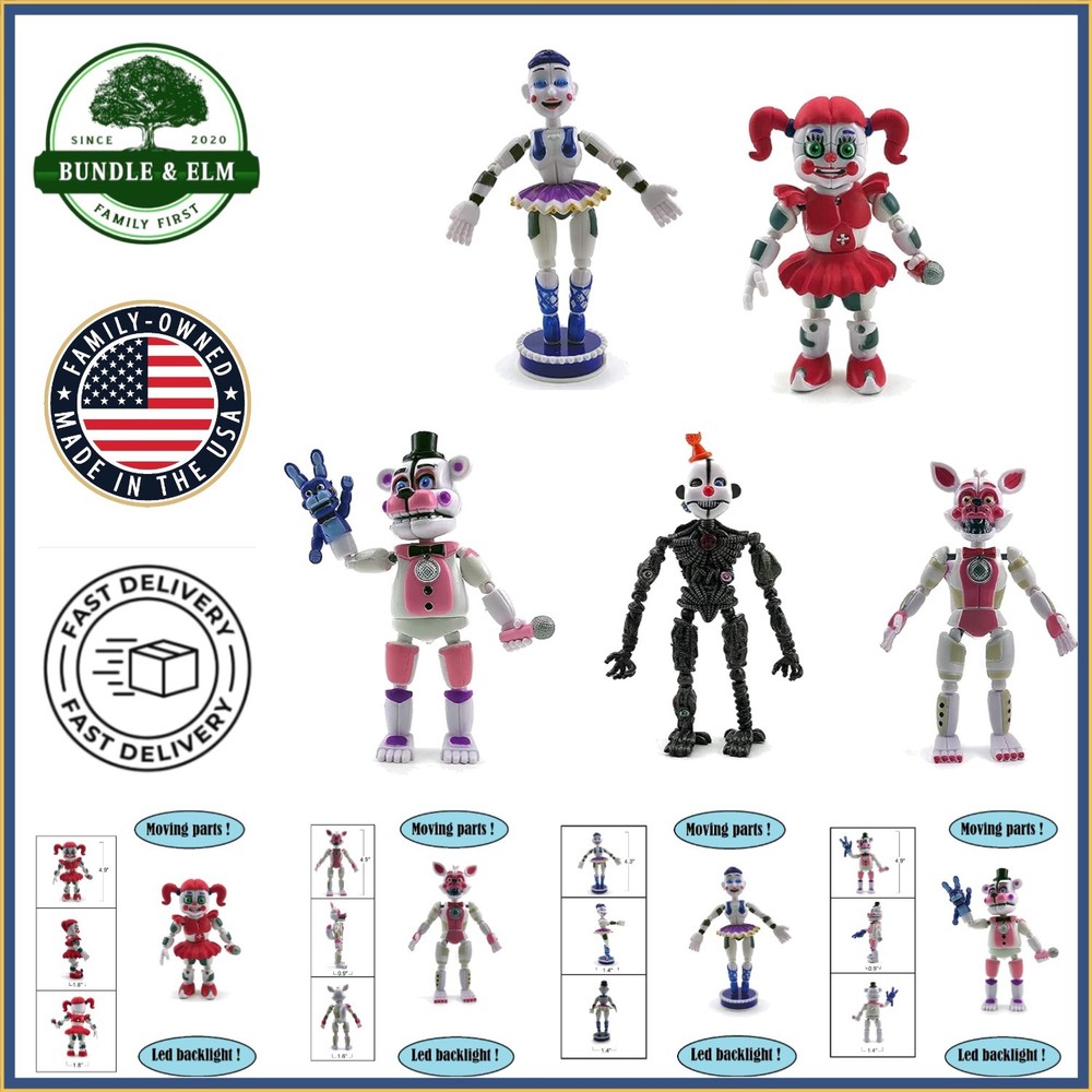 Set of Five Colorful Action Figures for Imaginative Play and Storytelling
