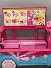 Shopkins Glitzi Ice Cream Truck Playset Food Fair Moose Toys Incomplete