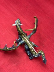RAZORTHORN DRAGON ACTION FIGURE DRAGONHEART W/ BATTLE THORNS PURPLE GREEN CLEAN!
