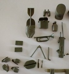 Vintage Marx Stony Smith Battling Soldier Paratrooper Action Figure ACCESSORIES