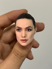1:12 Angelina Jolie Head Sculpt Beauty Girl Fit 6″ Female Action Figure Body