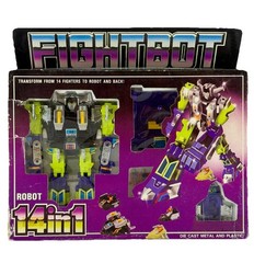 FIGHTBOT Fight Bot 14 In 1 Robot KO Vintage Taiwan No Diaclone Dia Gats