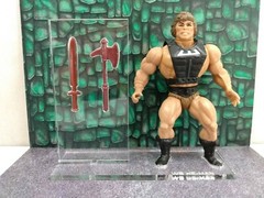 MOTU WB He-Man Acrylic Base Set For Vintage Figure* No Toy Included *