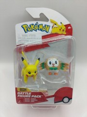 Jazwares Pokemon Battle Figure Pack Pikachu Rowlet Ages 4+ Toys Brand New