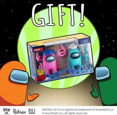 Among Us Cyan and Pink Crewmate Set PMI International