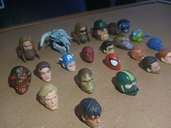 Marvel Legends Fodder Heads Lot of 11 Only