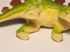 Stegosaurus Dinosaur Figure Green Yellow Red Toy Prehistoric Animal