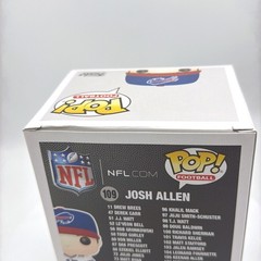Funko Pop Josh Allen Vinyl Figure NFL Buffalo Bills 109 Blue White Excellent