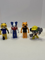 LOT OF 4 PIGGY Roblox Collectible Figures USED LOOSE