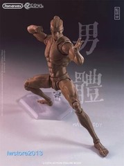 US Romankey X COWL 1:12 Dark Flexible Jointed 6″ Male Action Figure Head Body