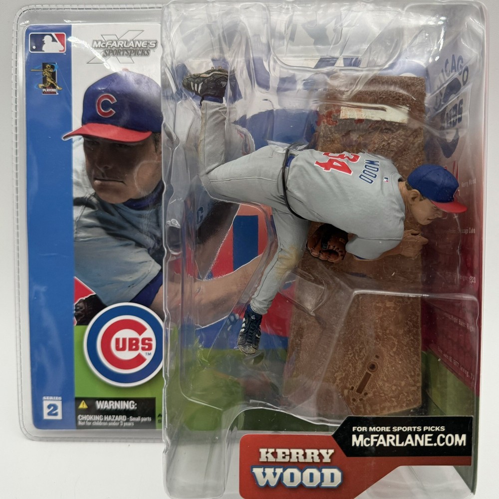 McFarlane Kerry Wood Chicago Cubs Pitcher Action Figure 2002 Series 2