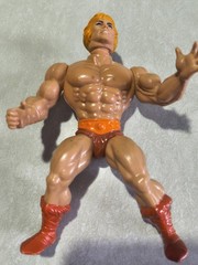 Vintage 1981 MOTU Taiwan Soft Head He Man Action Figure