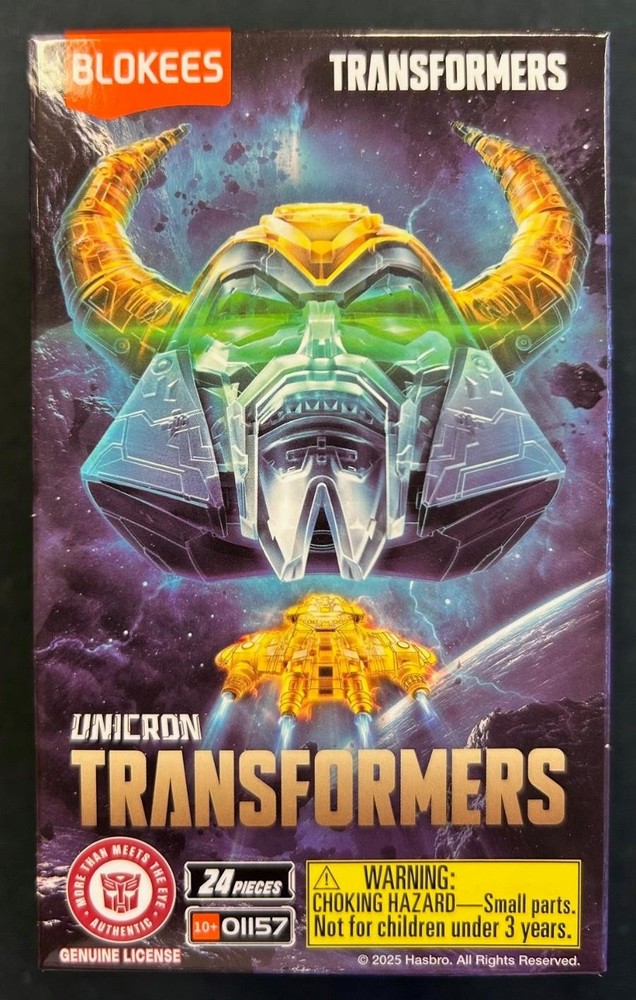 BLOKEES TRANSFORMERS UNICRON HEAD TRANSPARENT VERSION USA SELLER ENGLISH GALAXY