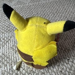 PIKACHU PLUSH – 1998 POKEMON #25- HASBRO NINTENDO – VINTAGE