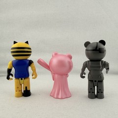 Phatmojo Roblox PIGGY Action Mini Figures Toy Lot of 3: Tigry Piggy Robby