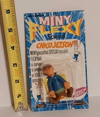 CHICO George JETSON HANNA-BARBERA ITALIAN BARAVELLI MINI FLEXY 1969 on card