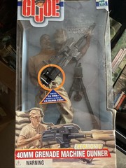 12” GI Joe Electronic 40MM Grenade Machine Gunner, 1/6scale Hasbro 2000
