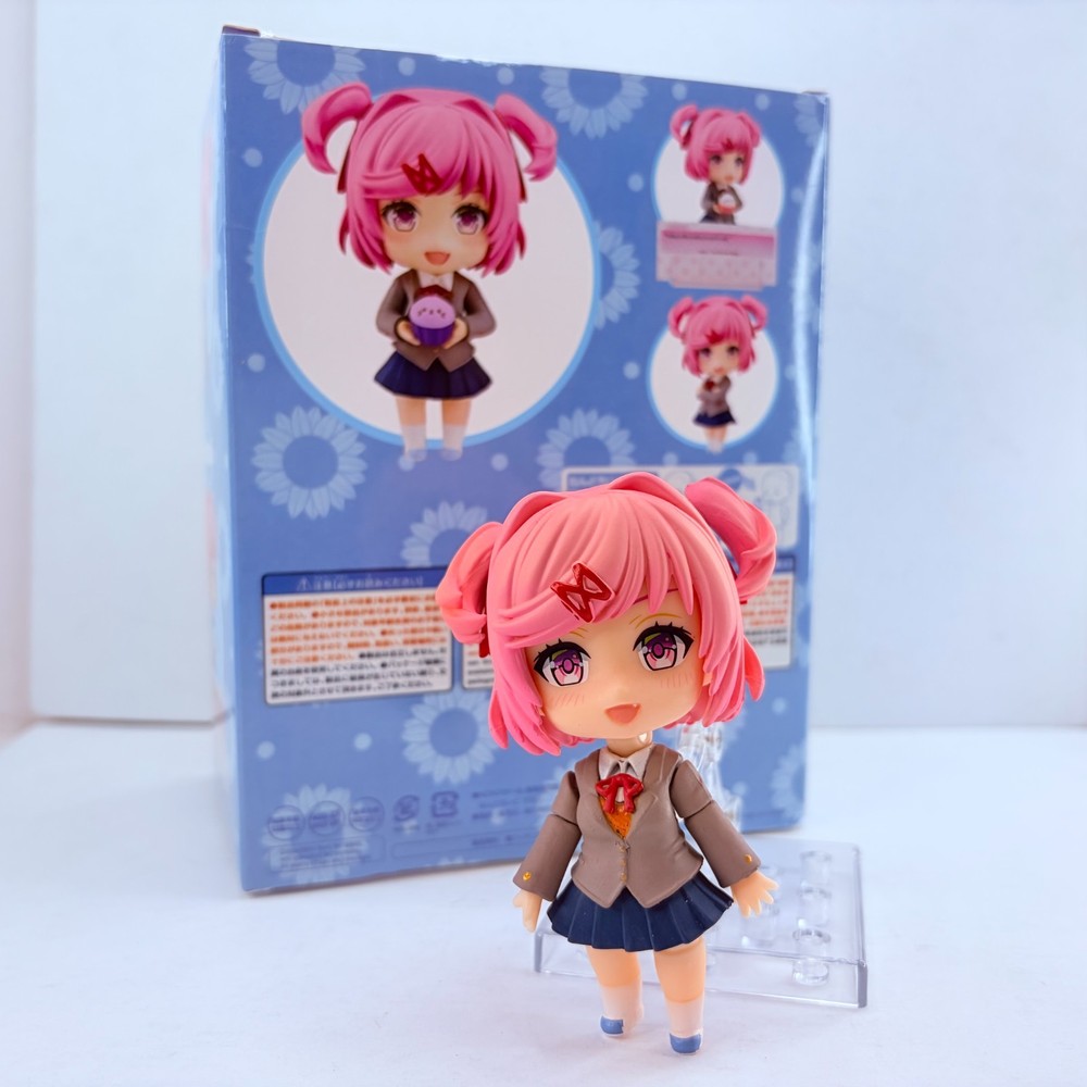 Doki Doki Literature Club! Natsuki PVC Action Figure Statue Toy Gift w/Accessory
