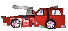 Teenage Mutant Ninja Turtles 1993 Mutation Road Ready Leo Fire Truck Figure TMNT