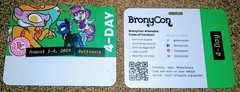 BronyCon 2019 4-Day Badge Final Convention (Expired/Collectable) FREE SHIPPING