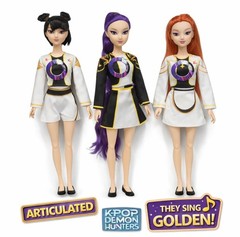 Kpop Demon Hunter Dolls Singing 11.8″ Set Of 3 Frustration Free Packaging